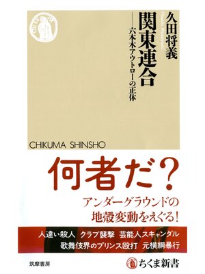cover image of 関東連合　――六本木アウトローの正体